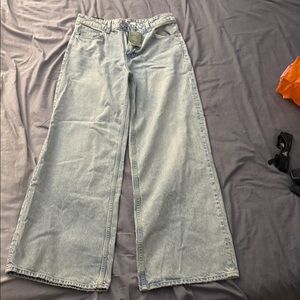 H&M Light Blue Wide Leg Jeans